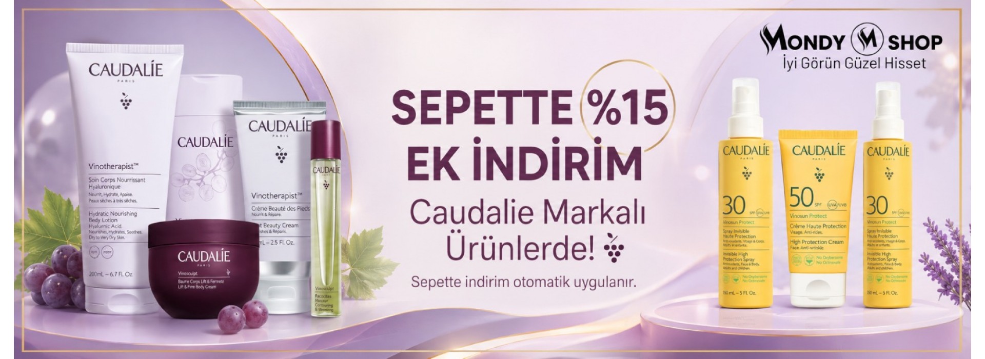 Caudalie Sepette %15 İndirim