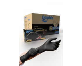 Dolphin Çok Amaçlı Siyah Nitril Eldiven M 100 Adet x 20 Paket - Koli