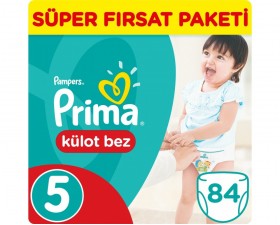 Prima K&uuml;lot Bebek Bezi S&uuml;per Fırsat Paketi 5 Beden 84 Adet