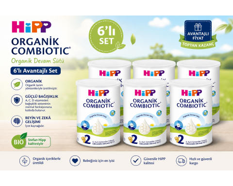 Hipp 2 Organik Kombiyotik Devam Sütü 350 Gr 6 lı Set