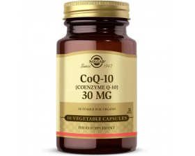 Solgar CoQ-10 Coenzyme 30 mg Koenzim Q10 30 Bitkisel Kaps&uuml;l