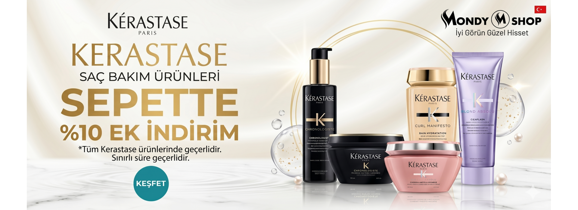kerastase mondy shop spette %10 ek indirim