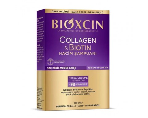 Bioxcin Collagen & Biotin Ekstra Hacim Dolgunlaştırıcı Şampuan 300ml