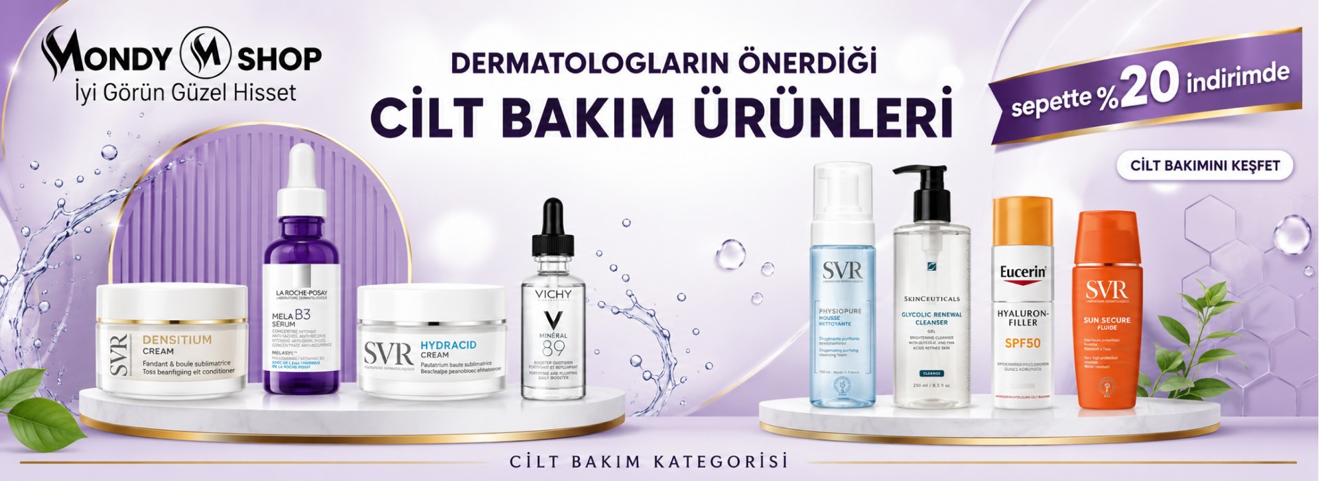 Dermatologların önerdiği cilt bakım ürünleri