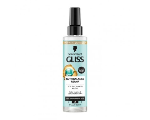 Gliss Nutri Balance Repair Sıvı Saç Kremi 200 Ml Gliss Nutri Balance Repair Sıvı Saç Kremi 200 Ml