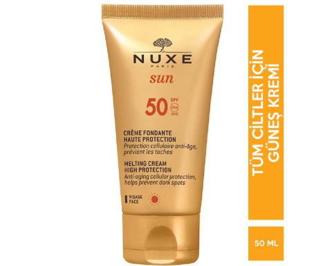 Nuxe Sun Creme Fondante Hıgh Protection SPF 50 50 ML Güneş Kremi Nuxe Sun Creme Fondante Hıgh Protection SPF 50 50 ML Güneş Kremi
