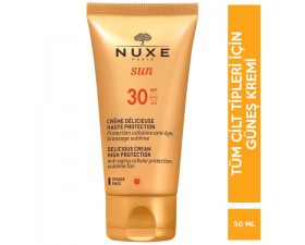 Nuxe Sun Delicious Cream Hıgh Protection SPF 30 50 ML Güneş Kremi