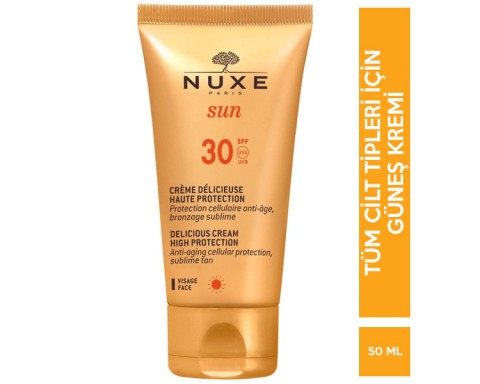 Nuxe Sun Delicious Cream Hıgh Protection SPF 30 50 ML Güneş Kremi
