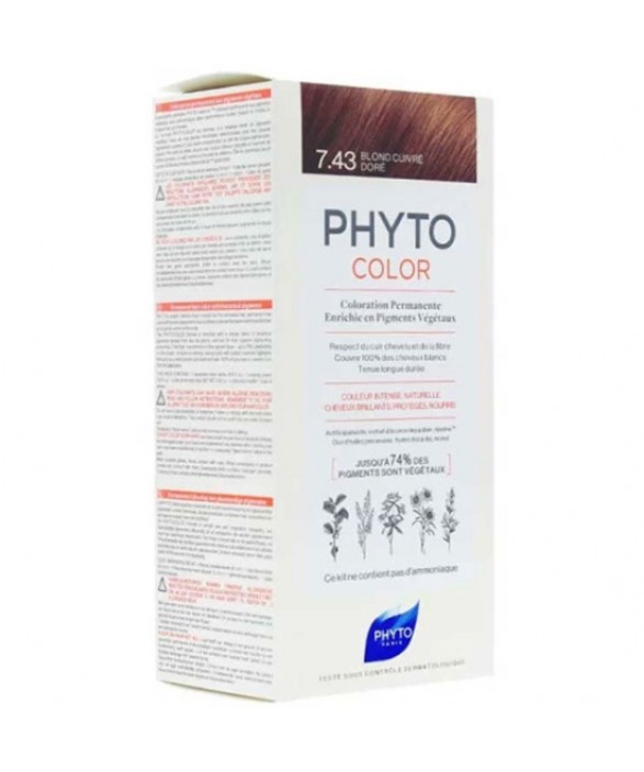 Phyto Phytocolor Bitkisel Saç Boyası 7 43 Kumral Bakır Dore