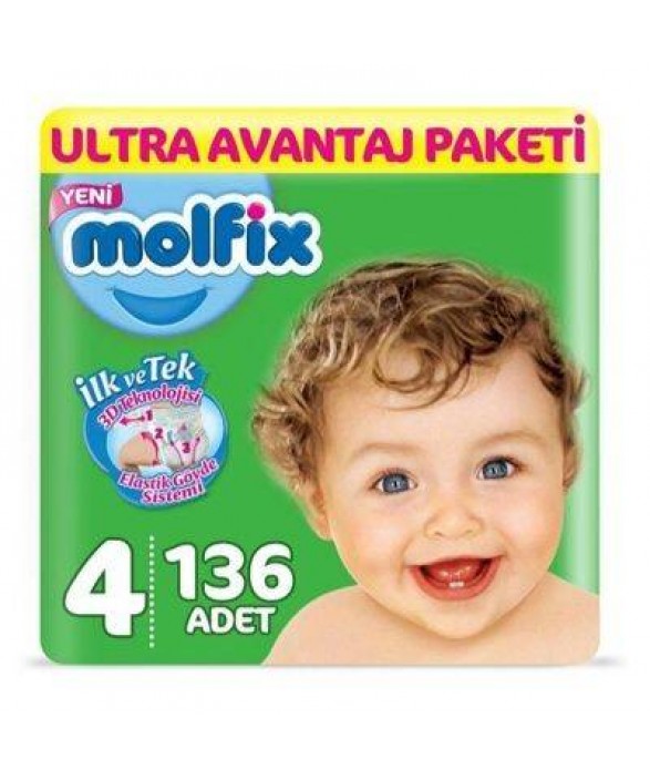 Molfix Ultra Avantaj Paketi 4 Numara 136 lı Paket