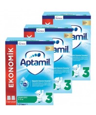 Aptamil 3 Devam Sütü Yeni Formül 1200 gr 3 Adet