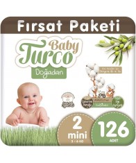 Baby Turco Doğadan 2 Numara Mini 126 Adet