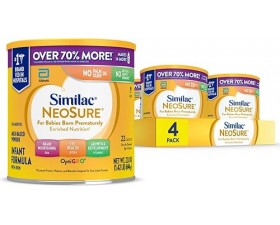 Similac NeoSure Premat&uuml;re Taburculuk Sonrası Bebek Maması Tozu 22.8 oz 646 g r&ndash; 4&rsquo;l&uuml; Paket 
