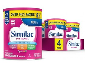 Similac Soya İzomil Bebek Maması Tozu Bitki Bazlı Protein 4’lü Paket