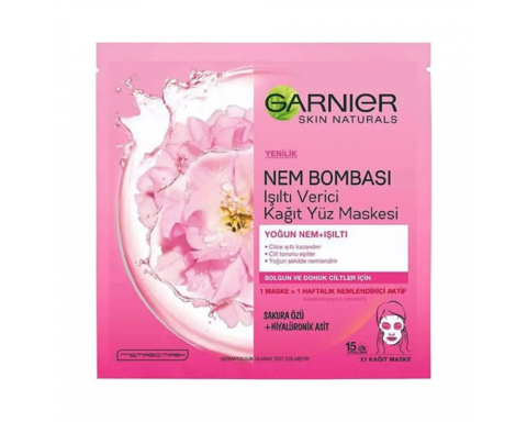 Garnier Kağıt Maske Işıltı Verici Sakura