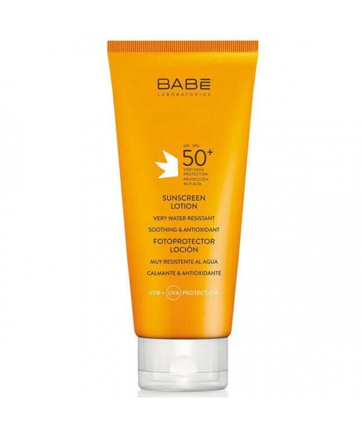 Babe Spf 50 100 ml Pediatric Sunscreen Lotion Bebek ve Çocuklar için Güneş Losyonu ve 100 ml  Set