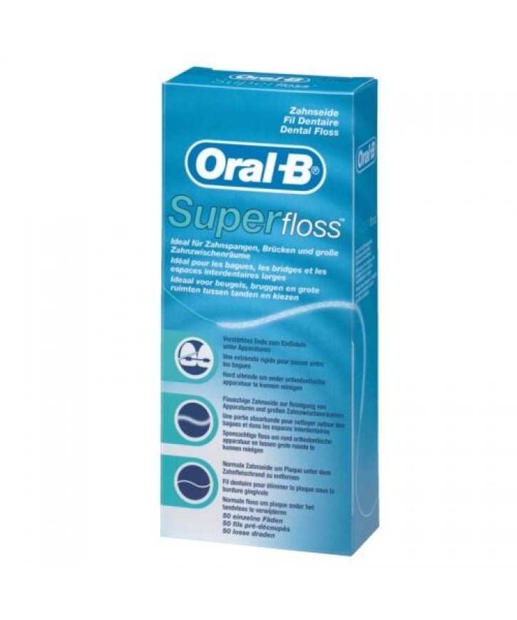 Oral B Diş İpi Super Floss Mint 50 Ml