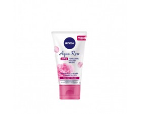 Nivea Aqua Rose Gül Suyu içeren 3 ü 1 Arada Temizleme Peeling Maske 150 ml