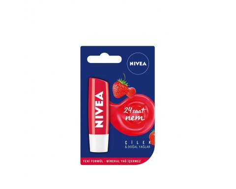 Nivea Çilek Dudak Bakım Kremi 4 8 gr Nivea Çilek Dudak Bakım Kremi 4 8 gr