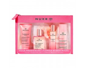 Nuxe Prodigieuse Florale Beauty Ritual Seyahat Kiti Duş Jeli Kuru Yağ Parfüm Multi Correction Krem Nuxe Prodigieuse Florale Beauty Ritual Seyahat Kiti Duş Jeli Kuru Yağ Parfüm Multi Correction Krem