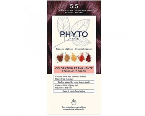 Phyto Phytocolor Bitkisel Saç Boyası 5 5 Açık Kestane Akaju