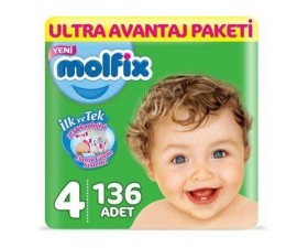 Molfix Ultra Avantaj Paketi 4 Numara 136 lı Paket