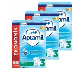 Aptamil 3 Devam Sütü Yeni Formül 1200 gr 3 Adet