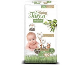 Baby Turco Doğadan 1 Numara Newborn 400 Adet Baby Turco Doğadan 1 Numara Newborn 400 Adet