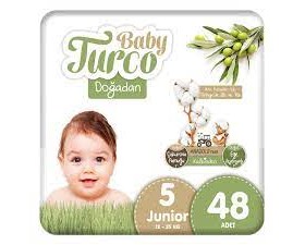 Baby Turco Doğadan 5 Numara Junıor 48 Adet Baby Turco Doğadan 5 Numara Junıor 48 Adet