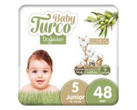 Baby Turco Doğadan 5 Numara Junıor 48 Adet Baby Turco Doğadan 5 Numara Junıor 48 Adet