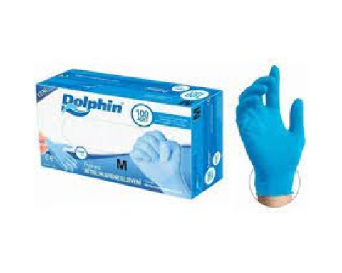 Dolphin Mavi Nitril Eldiven Pudrasız