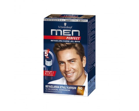 Schwarzkopf Men Perfect Saç Boyası 50 Açık Kahve