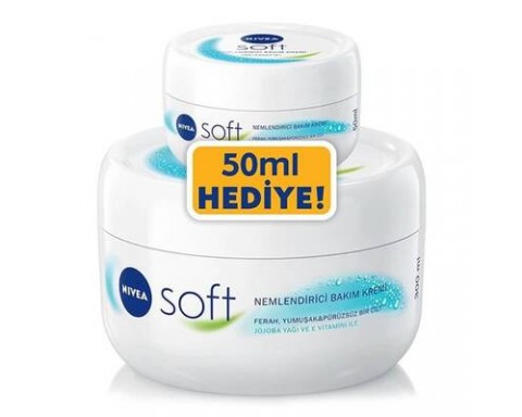 Nivea Soft El Yüz Vücut Nemlendirici Bakım Kremi 200 Ml Set