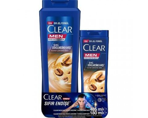 Clear Men Saç Dökülme Karşıtı Şampuan 485 Ml Şampuan 180 Ml