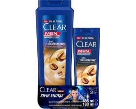 Clear Men Sa&ccedil; D&ouml;k&uuml;lme Karşıtı Şampuan 485 Ml Şampuan 180 Ml