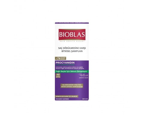 Bioblas Procyanidin Yağlı Saçlar İçin Dengeleyici Dökülme Karşıtı Şampuan 360 ml