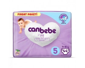 Canbebe Bebek Bezi 5 Beden Junior 11-18 Kg 40Lı Fırsat Paketi