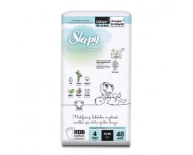 Sleepy Bebek Bezi Bio Natural 4 Numara Maxi 48Li Jumbo Paket Sleepy Bebek Bezi Bio Natural 4 Numara Maxi 48Li Jumbo Paket
