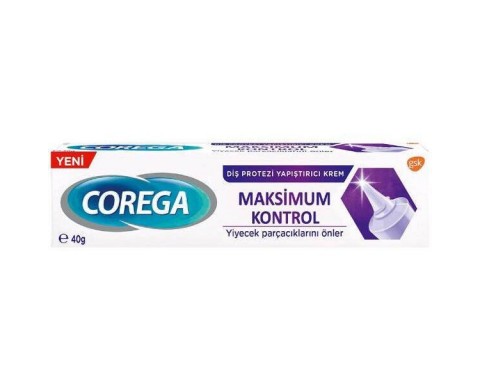 Corega Maximum Kontrol 40 gr Diş Protezi Yapıştırıcı Krem
