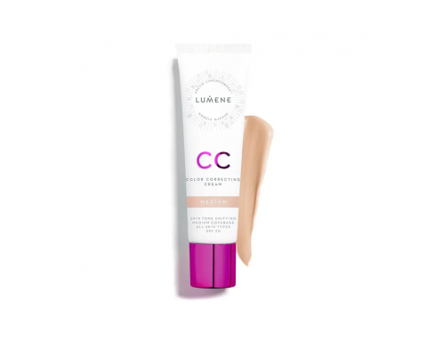 Lumene CC Cream Shade Medium 7 Etkili Renk Dengeleyici CC Krem SPF 20 Orta