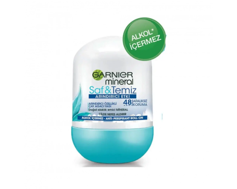 Garnier Mineral Saf&Temiz Kadın Roll-On 50 Ml