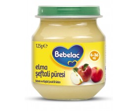 Bebelac Elma Şeftali Püresi 125 gr