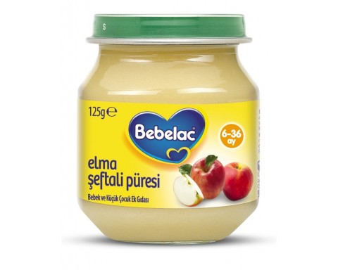 Bebelac Elma Şeftali Püresi 125 gr