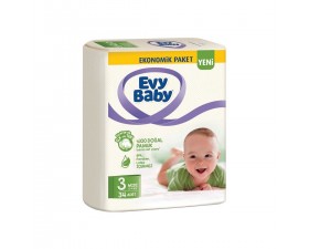Evy Baby 3 Numara Ekonomik Paket Bebek Bezi 34 Adet