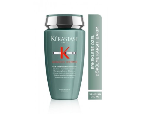 Kerastase Genesis Homme Bain de Masse Yoğunlaştırıcı Şampuan 250ML Kerastase Genesis Homme Bain de Masse Yoğunlaştırıcı Şampuan 250ML