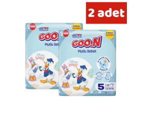 Goon Mutlu Bebek Bebek Bezi 5 Beden 12 ila 20 Kg 100 Lü Aylık Fırsat Paketi