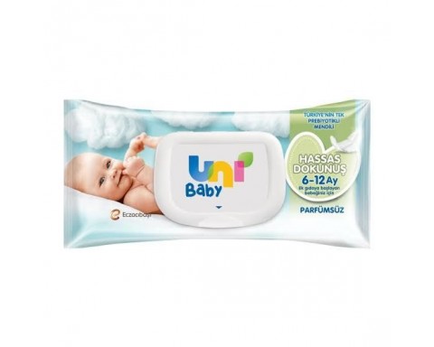 Uni Baby Hassas Dokunuş Islak Mendil 6 12 Ay 52 Yaprak Uni Baby Hassas Dokunuş Islak Mendil 6 12 Ay 52 Yaprak