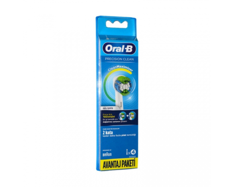 Oral B Precision Clean Gelişmiş Diş Fırçası Yedek Başlığı 4 lü Avantaj Paketi