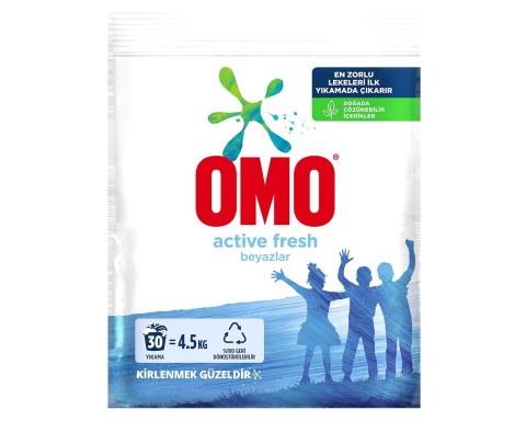 Omo Actıve Fresh Beyazlar Toz Deterjan Omo Actıve Fresh Beyazlar Toz Deterjan
