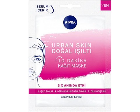 Nivea Nfc Urban Skin Işıltılı Kağıt Maske Nivea Nfc Urban Skin Işıltılı Kağıt Maske